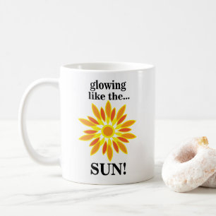 Zon die gloeit als de zon koffiemok