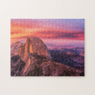 Zon die over een Raktig Landschap plaatst Legpuzzel