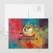 Zo'n Doge Afstuderen Aankondigingskaart (Voorkant / Achterkant)