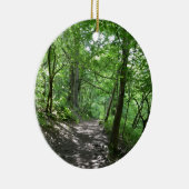 Zon door de bomen keramisch ornament (Rechts)