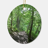 Zon door de bomen keramisch ornament (Links)