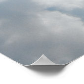 Zon door de wolken poster (Hoek)