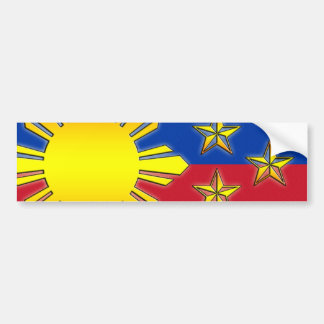 Zon en 3 sterren bumpersticker