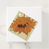 Zon en bloei bedankjes labels (In situ)