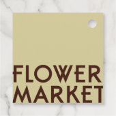 Zon en bloei bedankjes labels (Achterkant)