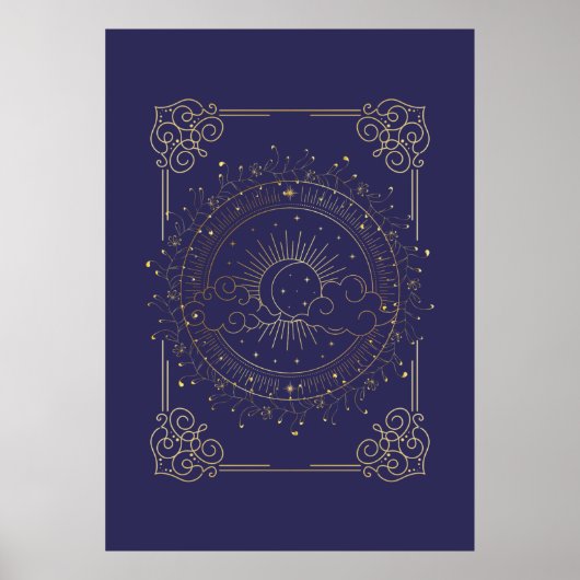 Zon en de maan, Tarotmagie Poster (Voorkant)