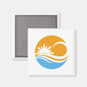 zon en golf magneet (Voorkant / Achterkant)