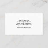 Zon en kleurverfpenseel visitekaartje (Achterkant)