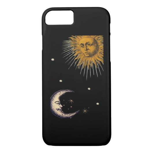 Zon en Maan 90s Whimsigoth Ontwerp Case-Mate iPhone Case (Achterkant)