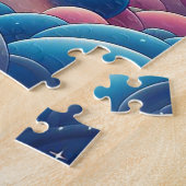 Zon en Maan Abstract Legpuzzel (Zijkant)