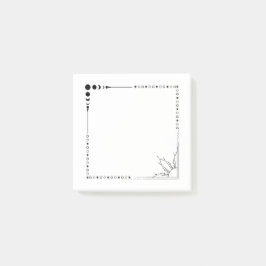 Zon en maan hebben hun post-it® notes