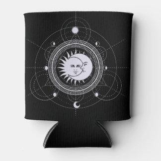 Zon en maan hemelsterren blikjeskoeler