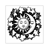 Zon en Maan Ivy Rubberstempel (Afrduk)
