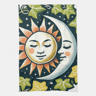 Zon en Maan Ivy Theedoek
