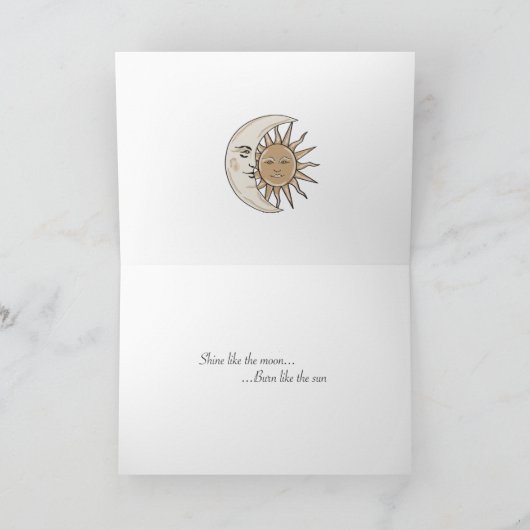 Zon en maan kaart (Binnen)