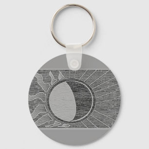 zon en maan sleutelhanger