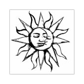 Zon en Maan Sunshine MoonKind Rubberstempel (Afrduk)