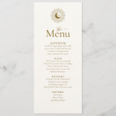 Zon en Maan Tijdloos Wedding Menu (Voorkant)