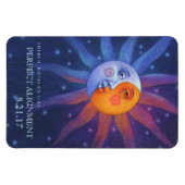 Zon en Maan Verduistering Perfecte Uitlijning 4 x Magneet (Horizontaal)