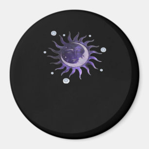 Zon en Maan Whimsigothic Gothic Witchy Witch Magneet