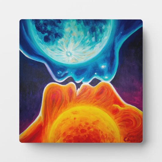 Zon- en maankus fotoplaat (Voorkant)