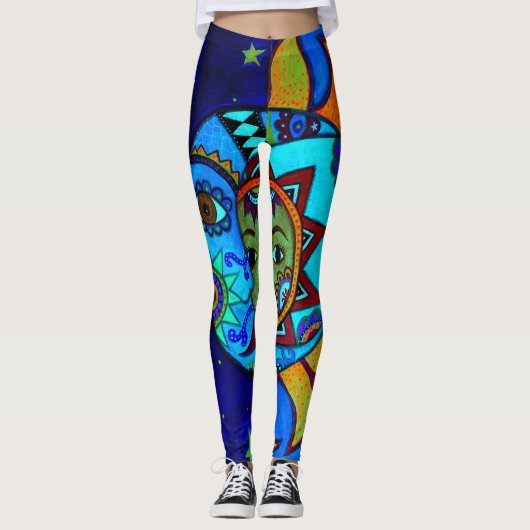 ZON- EN MOON-KOUPLE TERMIJN LEGGINGS (Voorkant)