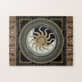 Zon- en Moon Pagan Wheel Legpuzzel (Horizontaal)
