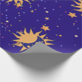 Zon- en motorpapier cadeaupapier (Hoek)