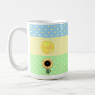 Zon en Polka Dots Koffiemok