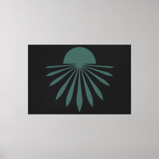 Zon en reflectie Wall Art Stretched Canvas Afdruk