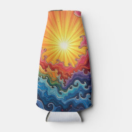 Zon en regenbogen flesjeskoeler