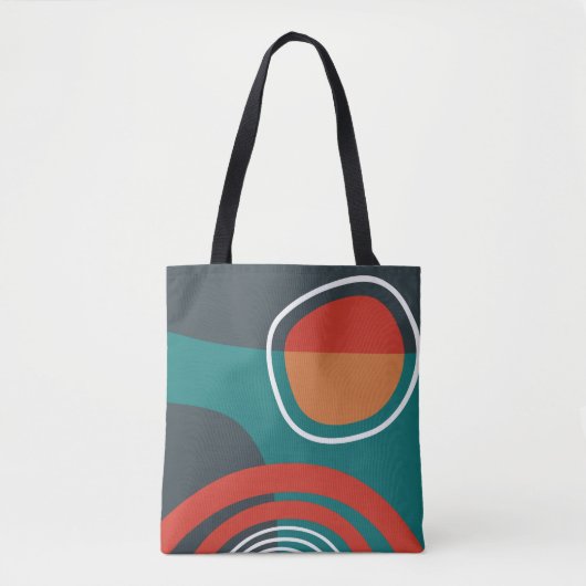 Zon en regenboog boho kunstwerk draagtas (Voorkant)