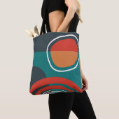 Zon en regenboog boho kunstwerk draagtas (Dichtbij)