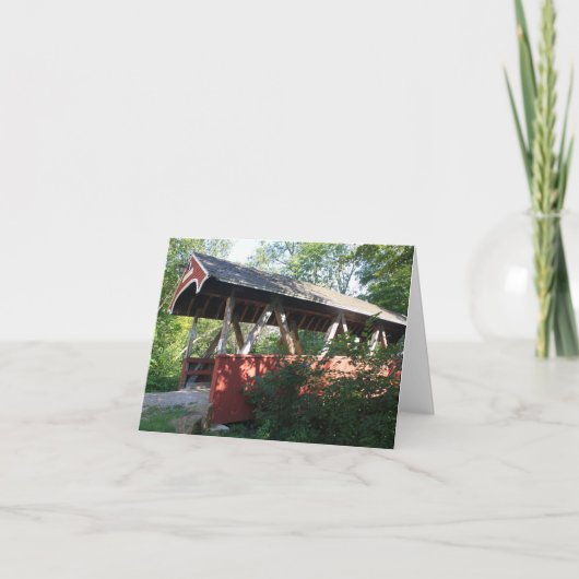 Zon en schaduwen op Belmont Bridge Note Kaart (Voorkant)