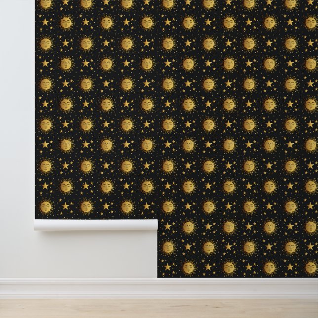 Zon en sterren behang (Applicatie)