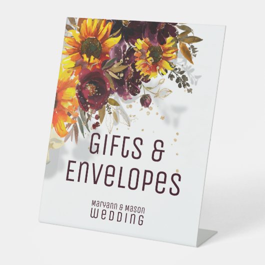 Zon en wijngaarden mousserend reclamebord met voetstuk (Voorkant)