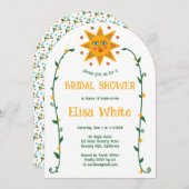 Zon en wijnstokken Boho Arch grillige douche Kaart (Voorkant / Achterkant)