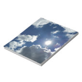 zon en wolken notitieblok (Gedraaid)