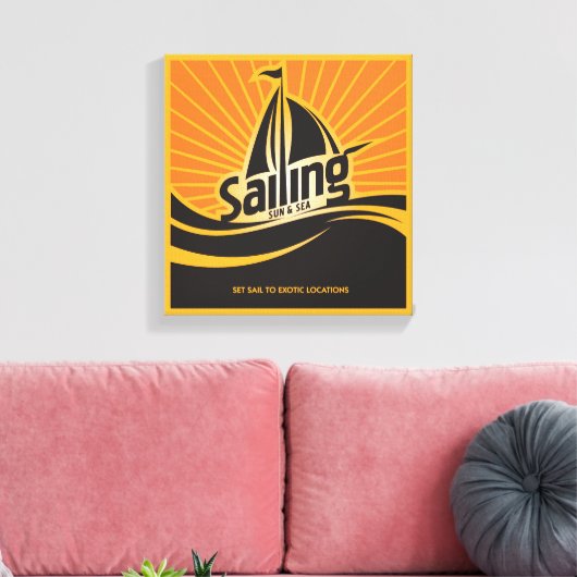 Zon en Zee verkopen Canvas Afdruk (Insitu (Woonkamer))