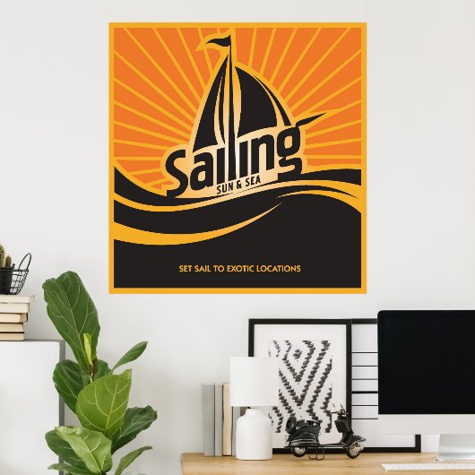 Zon en Zee verkopen Poster (Thuiskantoor)