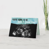 Zo'n geweldige vader - aangepaste echografie-fotok kaart (Voorkant)