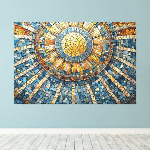 zon hemel mozaïek 004 canvas afdruk