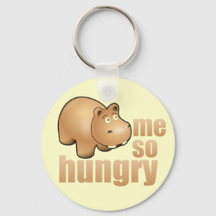 zo'n hongerig grappig hippo-sleutelhanger sleutelhanger