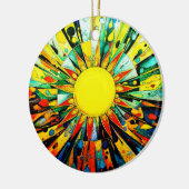 Zon in Abstract 910 Keramisch Ornament (Links)