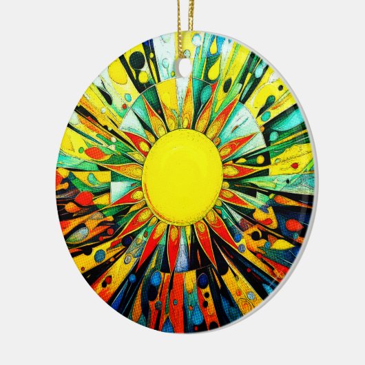 Zon in Abstract 910 Keramisch Ornament (Links)
