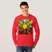 Zon in Abstract 910 T-shirt (Voorkant volledig)