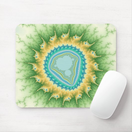 Zon in betogen - Fractal Mousepad Muismat (Met muis)