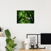 Zon in de Bomen Poster (Thuiskantoor)