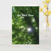 Zon in de bomen - Snel. Kaart (Gele Bloem)