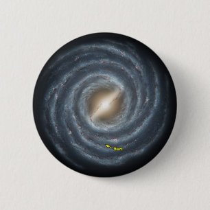 Zon in de Melkweg NASA Ronde Button 5,7 Cm